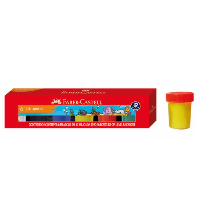 Témperas 15 Ml (6 Colores) Faber Castell