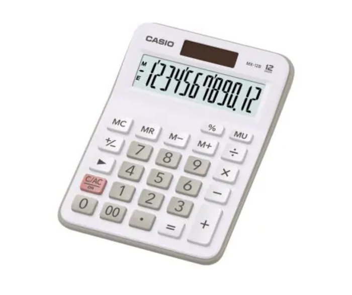 Calculadora de escritorio 12 dígitos MX-12B-WE Casio