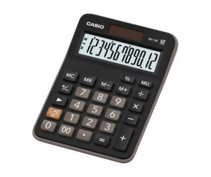 Calculadora de escritorio 12 dígitos MX-12B-BK Casio
