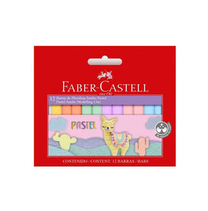 Plastilina Jumbo Pastel (12 Colores) Faber Castell