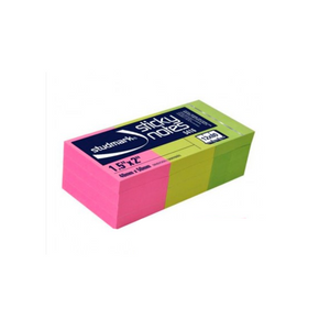 Post-It 5416 Notas 1.5"x 2" Studmark (12x80hojas) Neón