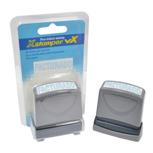 Sello Automático Texto: FACTURADO Xstamper Vx