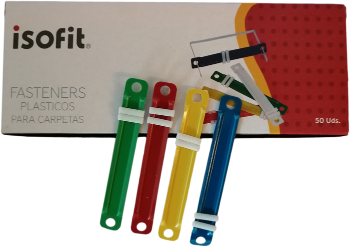 Fastener plásticos para carpetas (50 unid) Isofit