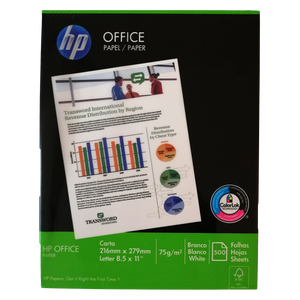 Papel Bond Tamaño Carta 75 Grs Hp Office (500 hojas)