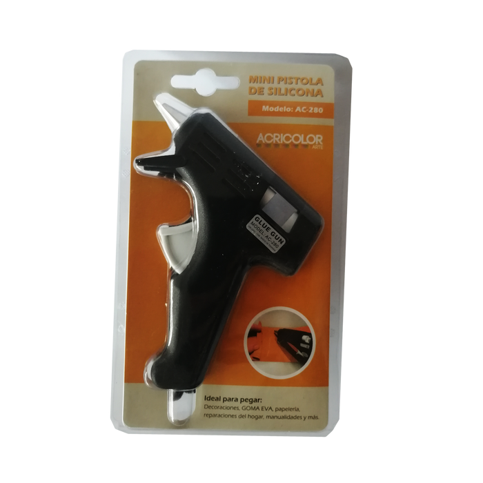 Mini Pistola Silicona Sin Interruptor (10w) AC-280 Acricolor