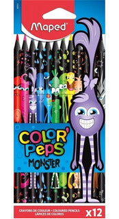 Lápices de Colores Color' Peps Monster X12U Maped