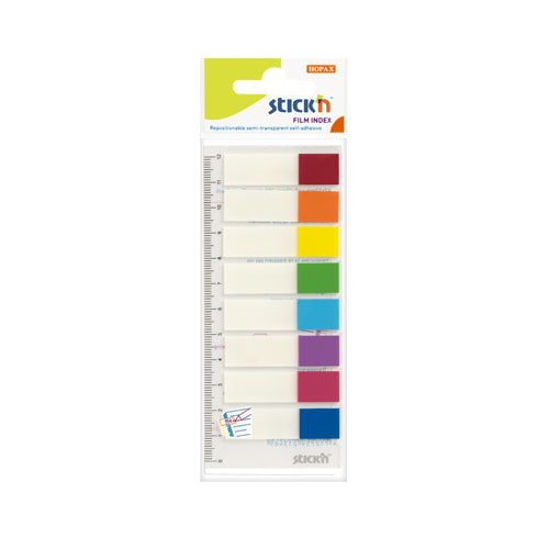 Film Index 45 mm x 12 mm Blister x 8 Col. 15 Barras x Color Stick´n