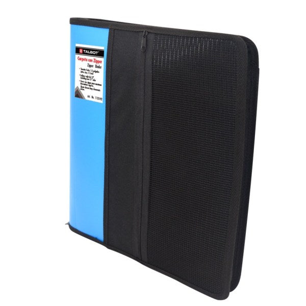 Carpeta con Zipper 3 Argollas Tam. 1.5" espesor Talbot