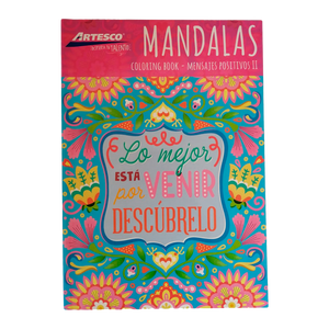 Libro Para Colorear Mandala (Mensajes Positivos) Artesco