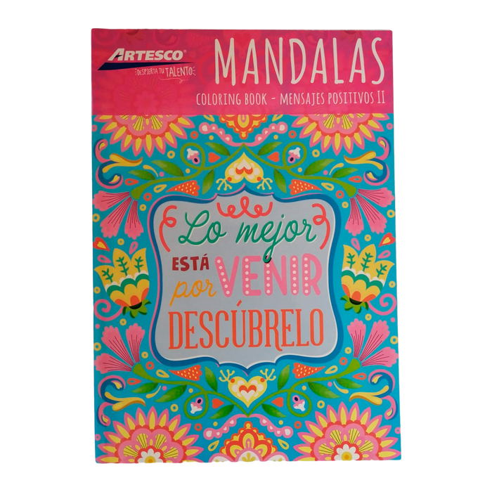 Libro Para Colorear Mandala (Mensajes Positivos) Artesco