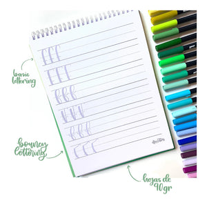 Brush Lettering - Cuaderno para principiantes