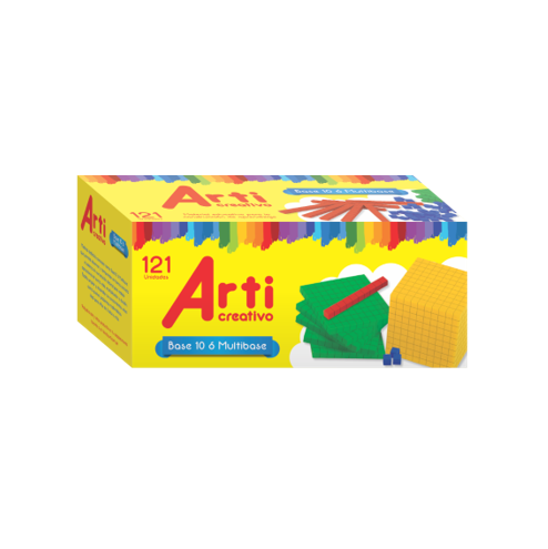 Base 10 o Multibase Arti (Estuche de Cartón x121 piezas)