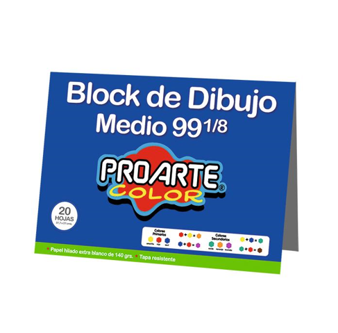 Block Doblefaz Medio 99 1/8 140 grs. Proarte (20 hojas)