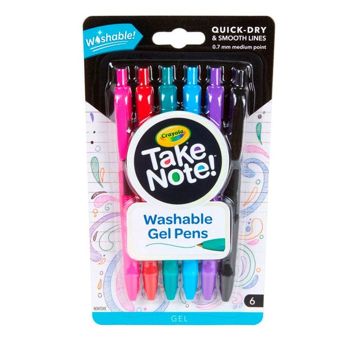 Bolígrafos Lavables Gel Take Note (6 colores)