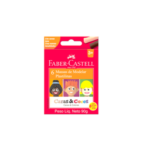 Plastilina Caras&Colores (6 Colores) Faber Castell