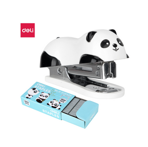 Mini Engrapador Oso Panda P/12Hjs y grapa Nº10 Deli